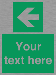 Custom Arrow Left Sign